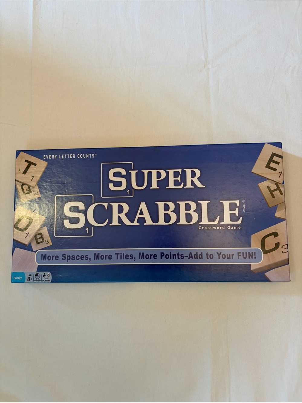 2014 SUPER SCRABBLE Game 200 Wood Tiles